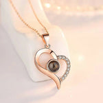 Heart I LOVE YOU Projection Necklace